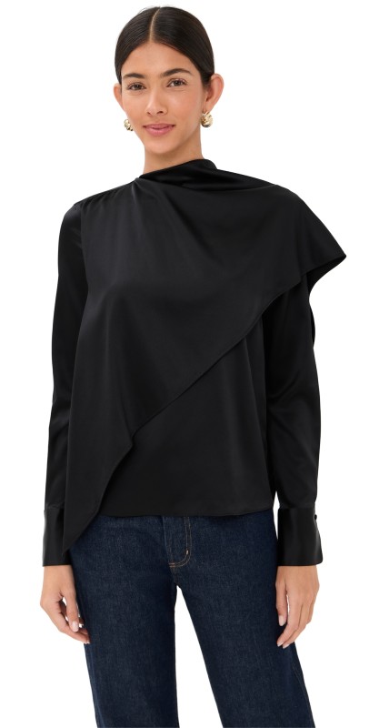 Veronica Beard Daleney Blouse Black