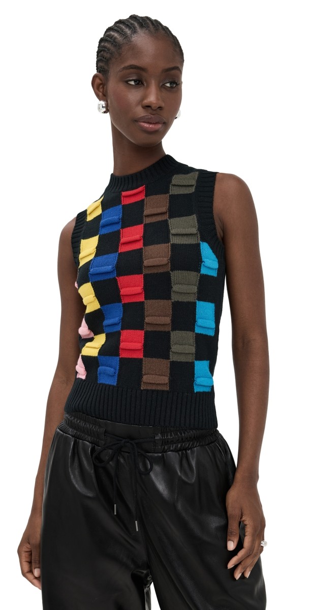 MSGM Sweater Vest Black