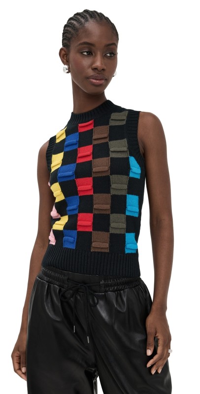 MSGM Sweater Vest Black