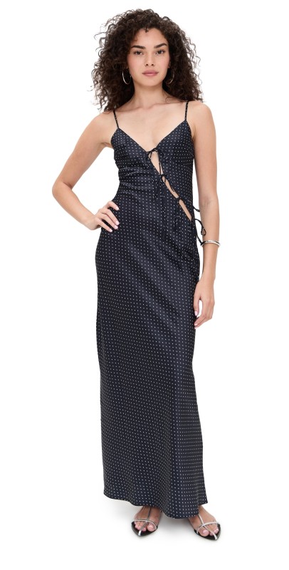 Lioness About A Girl Maxi Dress Onyx Polka