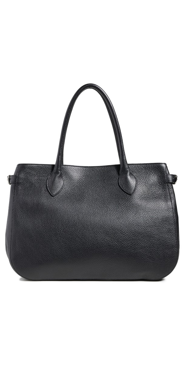 Reformation Patrizia Oversized Bag Black Leather
