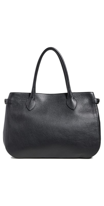 Reformation Patrizia Oversized Bag Black Leather