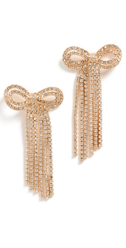 BaubleBar Nicci Earrings Clear/Gold