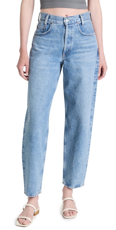 AGOLDE High Rise Baggy Taper Jeans Passenger