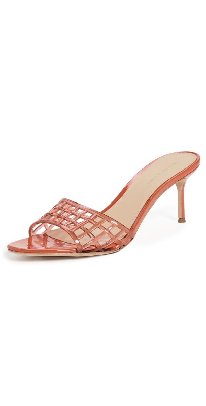 Veronica Beard Tia Jelly Sandals Persimmon