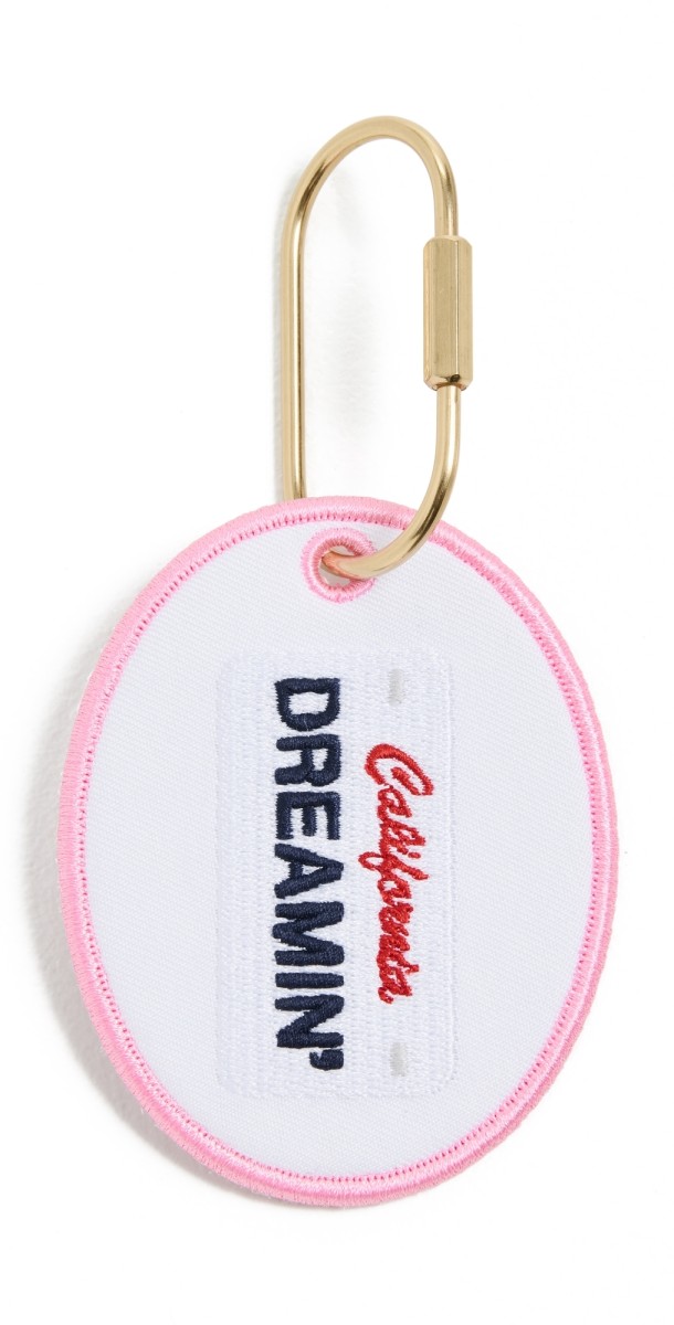 Abbode California Dreamin' License Plate Charm Pink