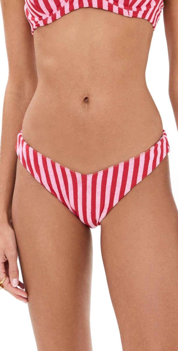 Beach Riot Vanessa Bottoms Candy Cane Stripes