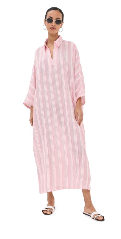 La Vie Style House Stripe Everyday Dress Pink