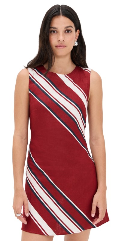 FAITHFULL Julia Mini Dress Hydra Stripe