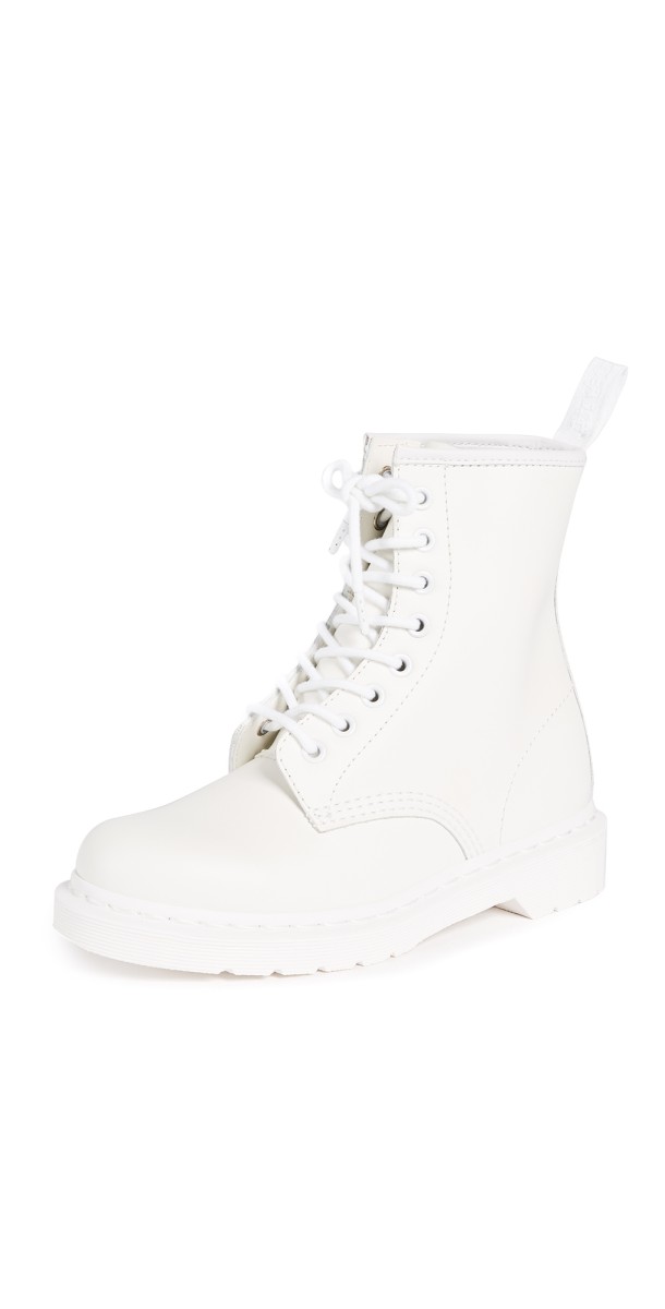Dr. Martens 1460 Mono 8 Eye Boots White