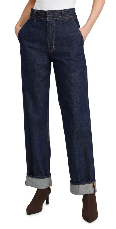 FRAME The Trapunto Trousers Rinse
