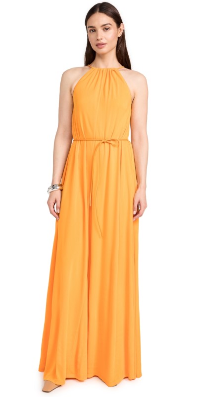Proenza Schouler White Label Lenny Dress in Matte Jersey Marigold