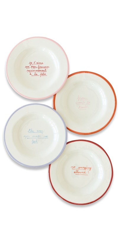 Laetitia Rouget In The Mood For Love Plate Set Mult