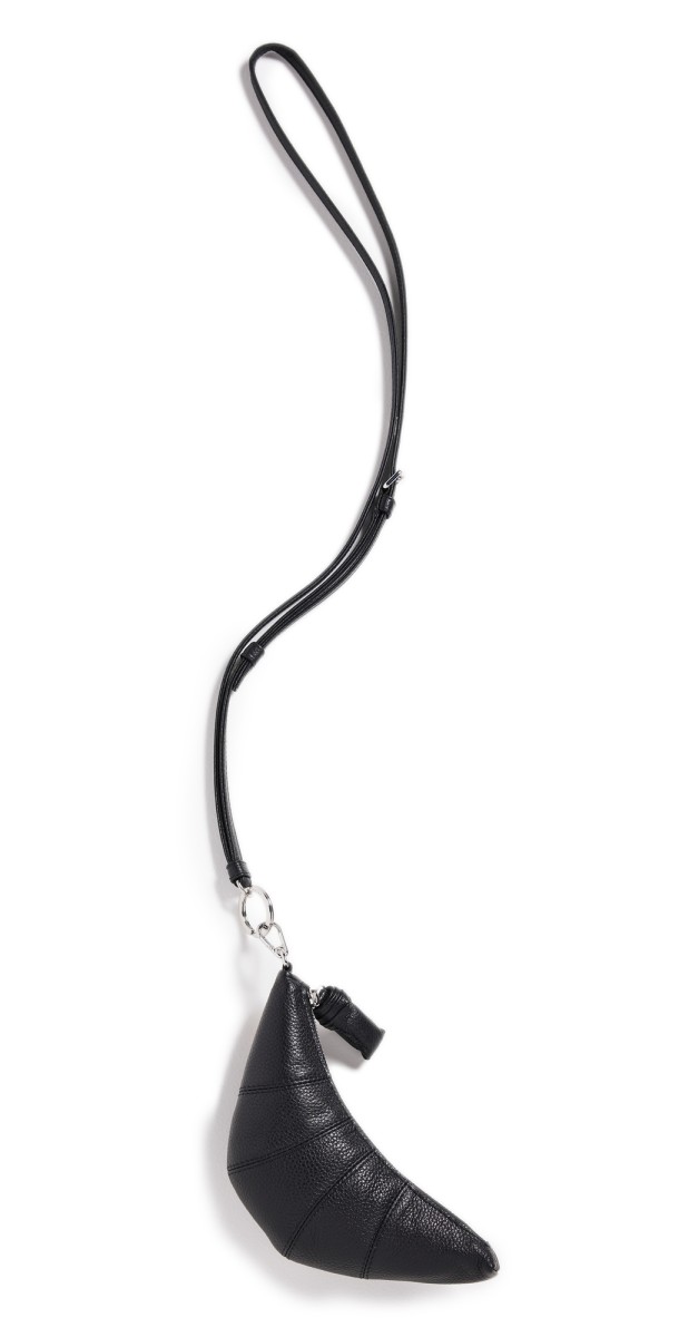 Lemaire Crossbody Croissant Coin Purse Black