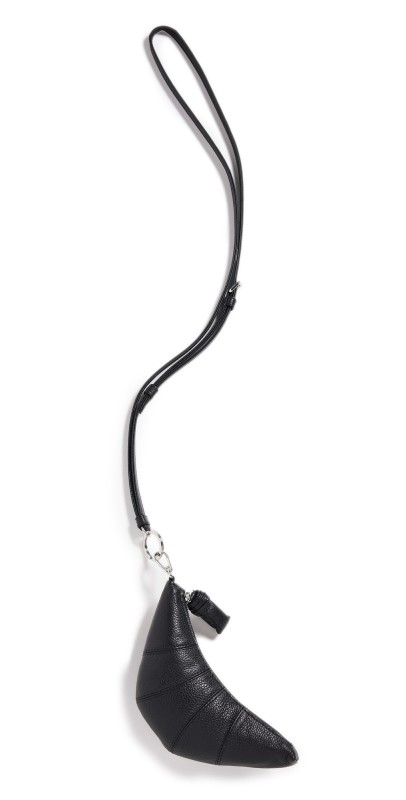 Lemaire Crossbody Croissant Coin Purse Black