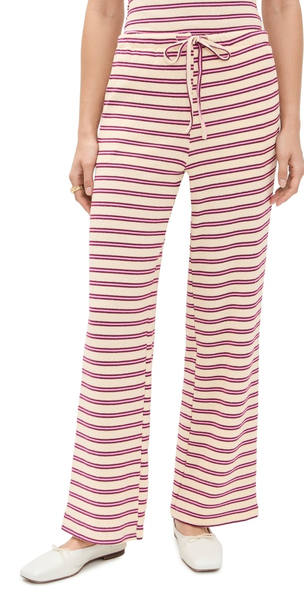 Bailey Rose Striped Pants Cream/Cherry