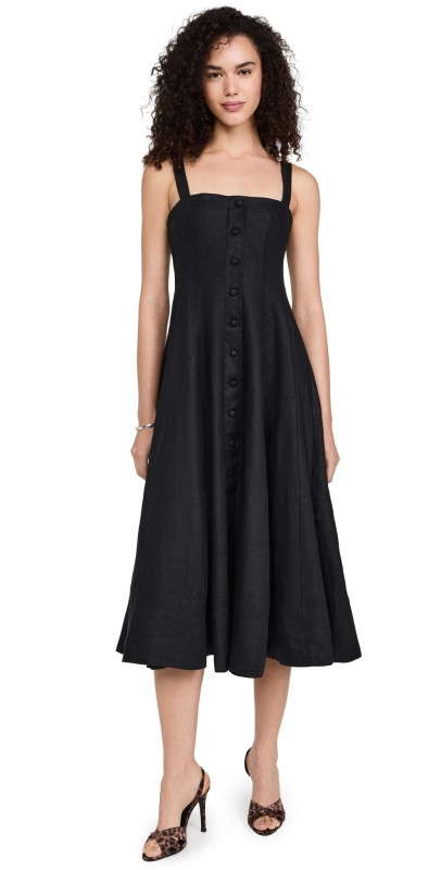 FAITHFULL Corbiere Dress Black