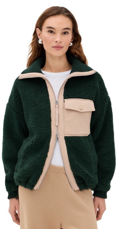 Varley Lowell Sherpa Jacket Pine Grove