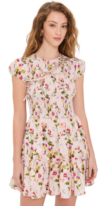 Hill House Home The Gia Mini Nap Dress Bluebonnet/Multi
