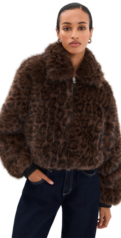 BLANKNYC Midnight Run Jacket Dark Brown