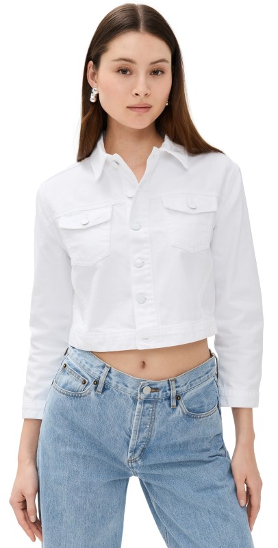 L'AGENCE Koda Crop Jacket Blanc