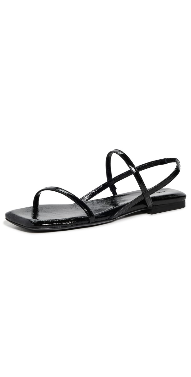 ANINE BING Hilda Flat Sandals Black