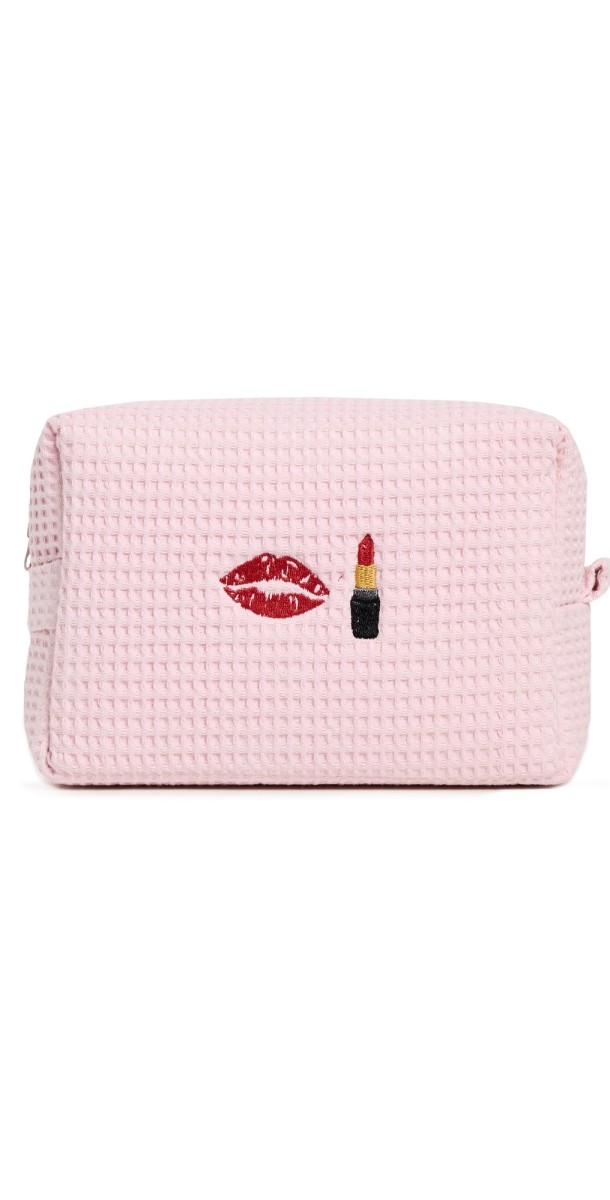 Abbode Kiss Kiss Waffle Pouch Peony
