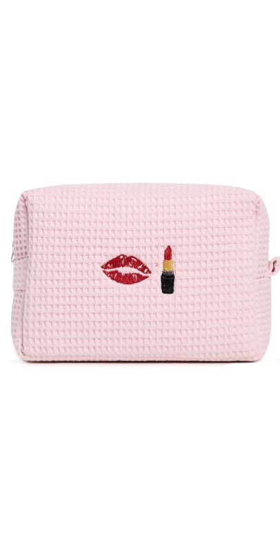 Abbode Kiss Kiss Waffle Pouch Peony