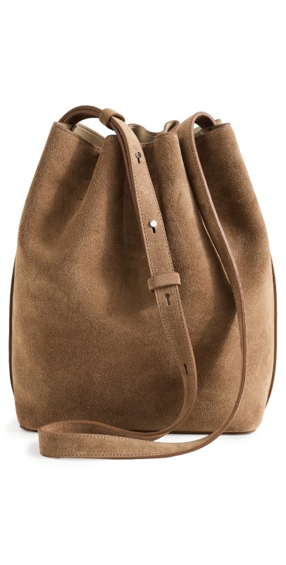 AESTHER EKME Marin Supple Medium Bucket Bag 237 Suede Dat