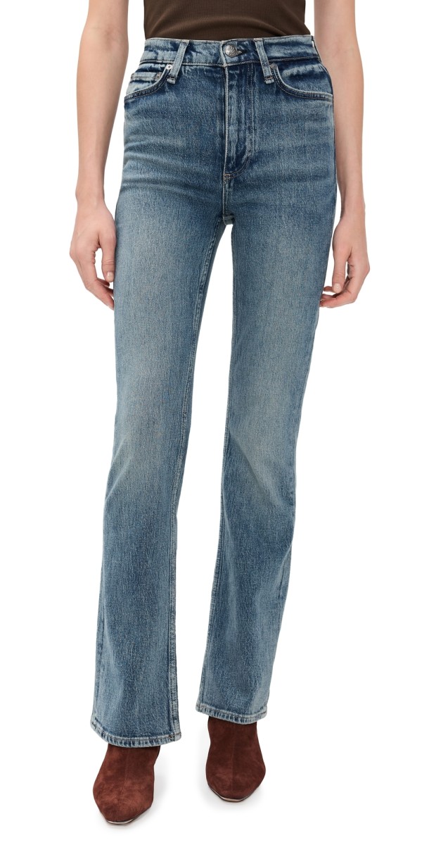 rag & bone Peyton High Rise Full Length Bootcut Jeans Cswel