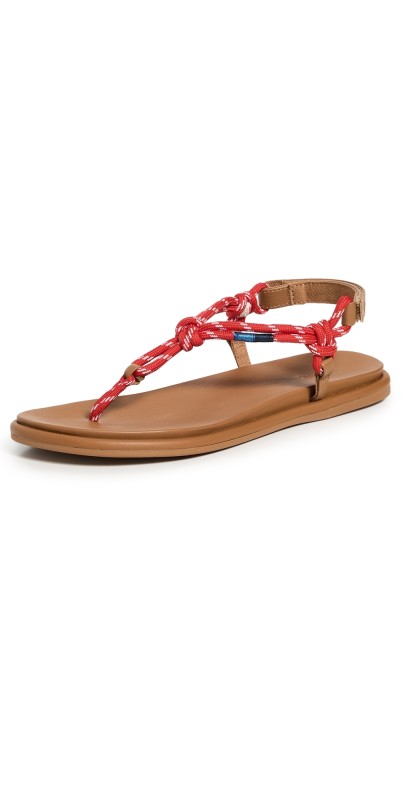 Sperry Isla T Bar Sandals Red