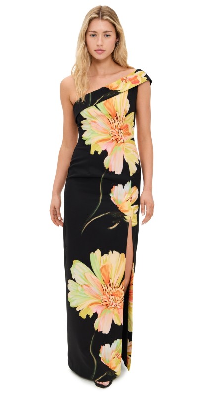 Black Halo Dolan Gown Bursting Bloom