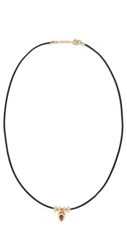 Zoe Chicco 14k Gold Tigers Eye Teardrop Pendant Necklace 14k Yellow Gold/Tiger's Ey