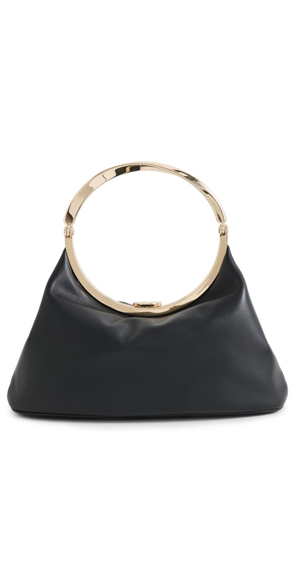 SIMKHAI Luca Leather Top Handle Bag Black