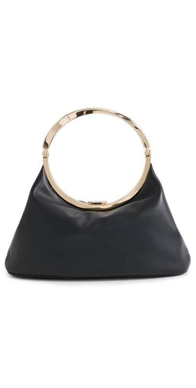 SIMKHAI Luca Leather Top Handle Bag Black
