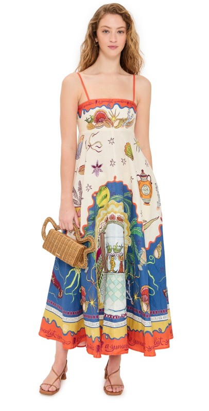 ALÉMAIS Surrealist Summer Sundress Multi