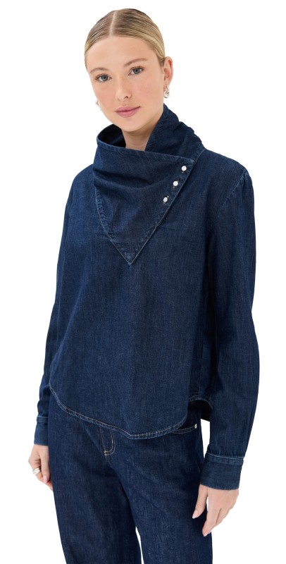 TWP My Maria Blouse Dark Stone