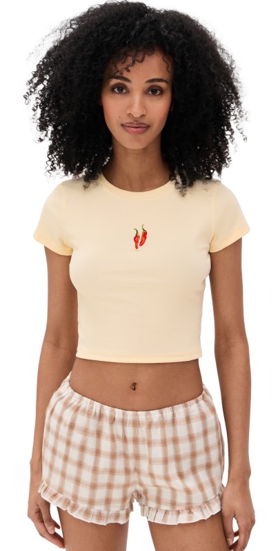 Bailey Rose Pepper Tee Custard
