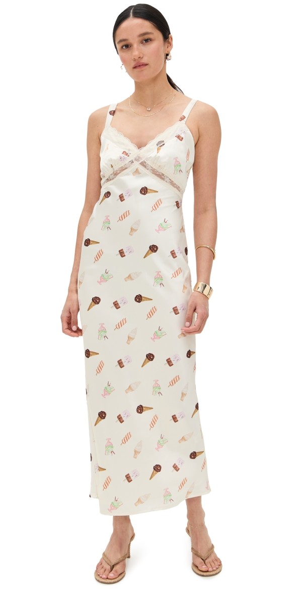 Bailey Rose Long Dress Cream