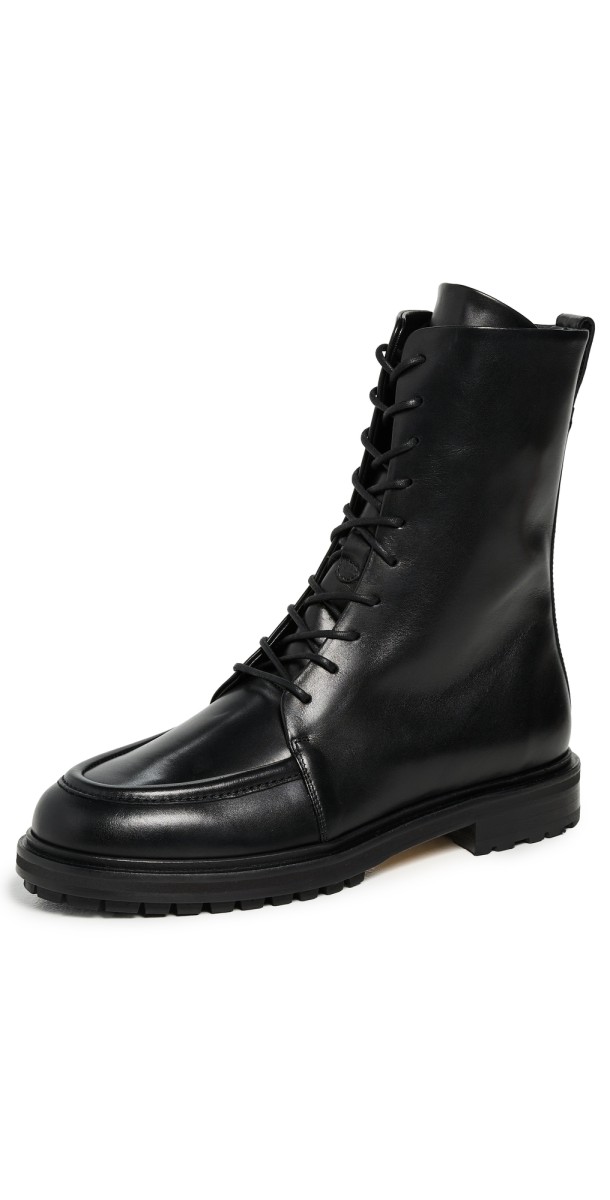 AEYDE Tate Calf Leather Boots Black