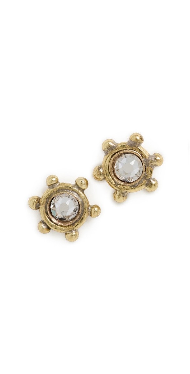 Ulla Johnson Kavi Crystal Mix Studs Crystal