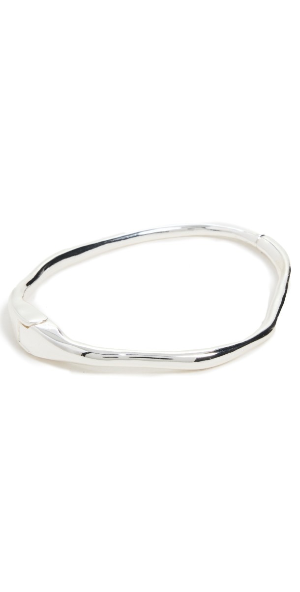 SHASHI Asymmetrical Bracelet Cuff Silver