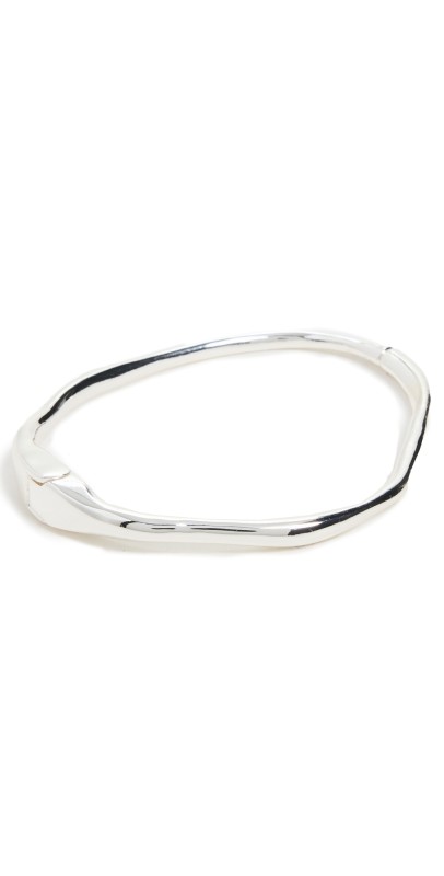 SHASHI Asymmetrical Bracelet Cuff Silver