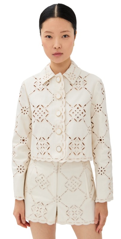 Veronica Beard Adelaide Jacket Ecru