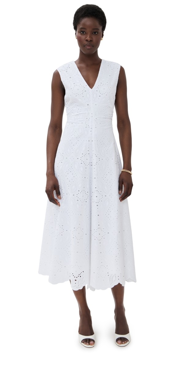 Veronica Beard Aven Dress White