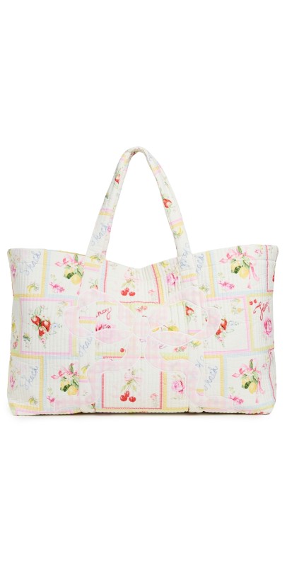 LoveShackFancy Cyndi Tote Lemon Zest
