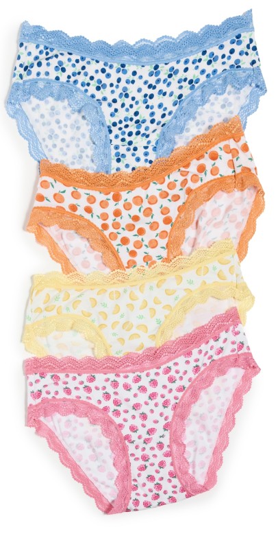 Stripe & Stare Original Knicker Four Pack Panties Fruit Smoothie