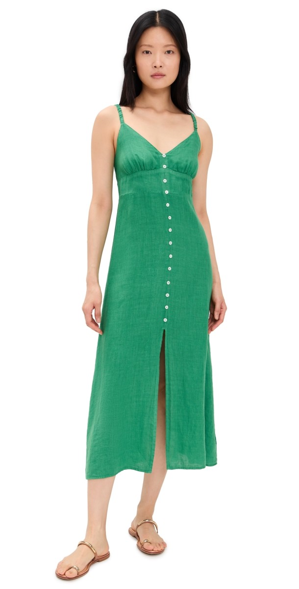 Velvet Janet Dress Emerald