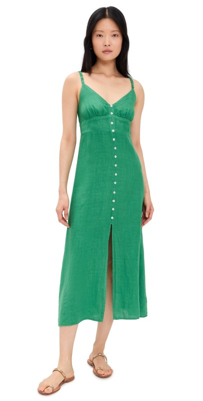 Velvet Janet Dress Emerald