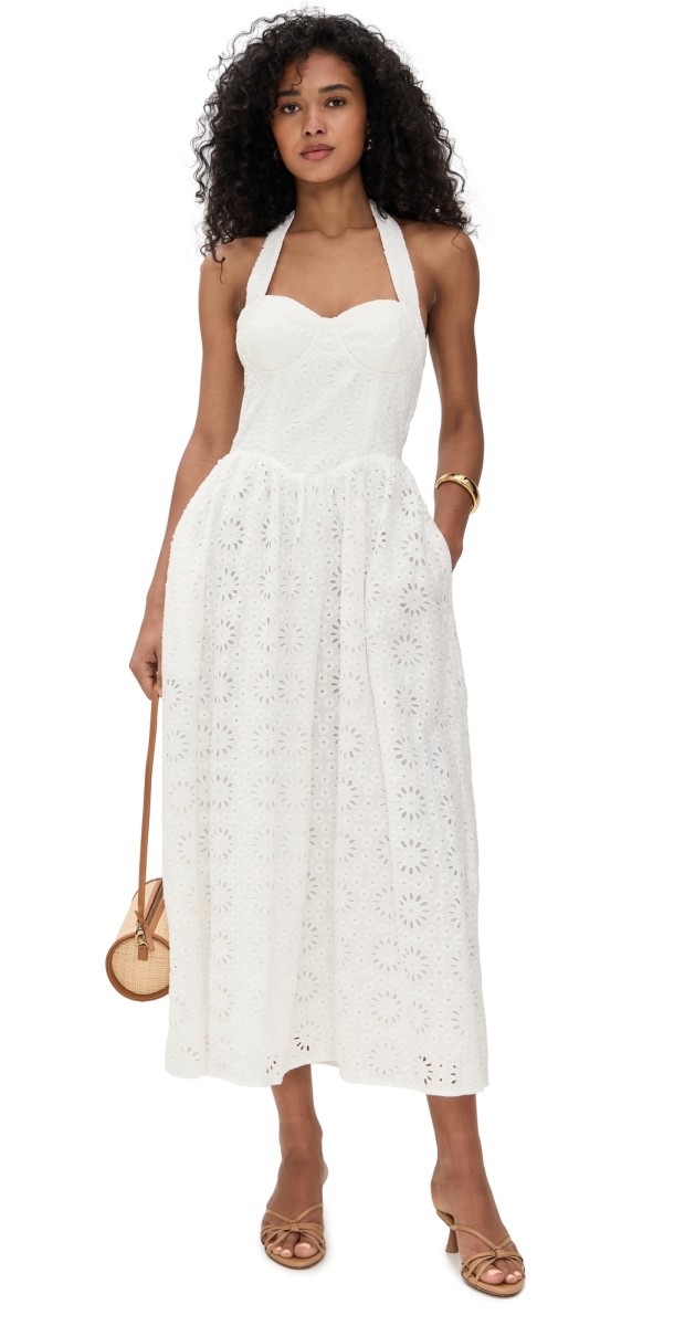 Line & Dot Anka Dress White